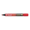 Permanentne marker PILOT 400 lõigatud otsaga 4mm punane