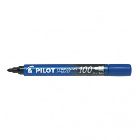 Permanentne marker PILOT 100 koonilise otsaga 1mm sinine
