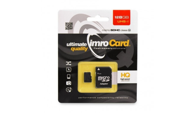 128GB Imro+adp 10C microSD mälukaart