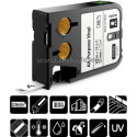 Vinyl tape. XTL 19 mm black/white.