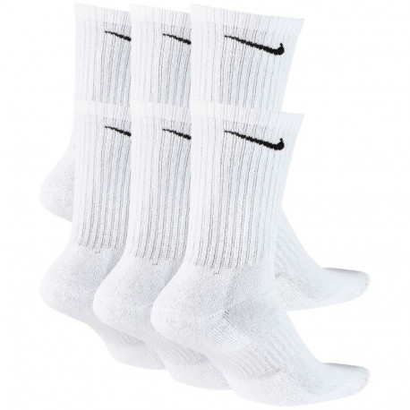 Skarpety Nike Everyday Cush Crew 6 par białe SX7666 100 38-42