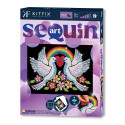 KITFIX DIY set Sequin Art Purple Doves of Hope