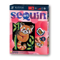 KITFIX DIY set Sequin Art Red Red Panda