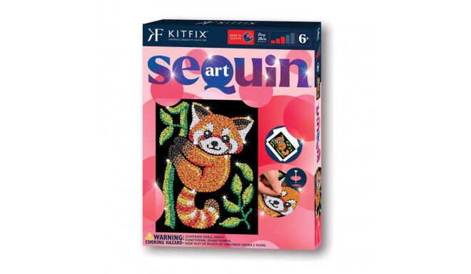 KITFIX DIY set Sequin Art Red Red Panda