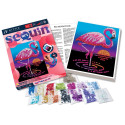 KITFIX DIY set Sequin Art Red Frankie the Flamingo