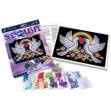 KITFIX DIY set Sequin Art Purple Doves of Hope
