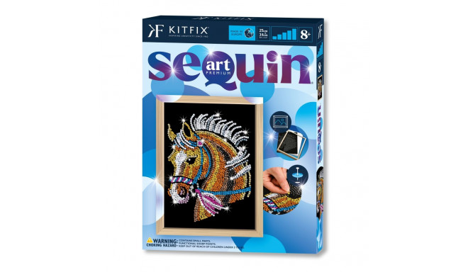 KITFIX DIY set Sequin Art Blue Premium Horse