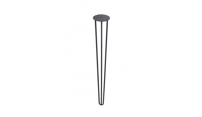 STEEL HAIRPIN LEG D8 L710 BLACK