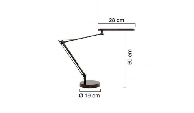 Laualamp UNILUX Mamboled, 6,5W, 3000K, 600lm /alus+klamber, hõbehall