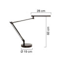 Table lamp UNILUX Mambo LED 6.5W, 3000K, 600lm /base+clamp, black