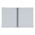 Folder in spiral binding A5+ lined OXFORD Touch cardboard covers green 70 sheets