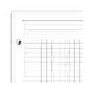 Folder in spiral binding A5+ square OXFORD Meetingbook plastic covers with rubber 80 pages