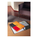 Folder in spiral binding A5+ square OXFORD Meetingbook plastic covers with rubber 80 pages