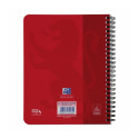 Folder in spiral binding A5+ lined OXFORD Touch cardboard covers red 70 pages