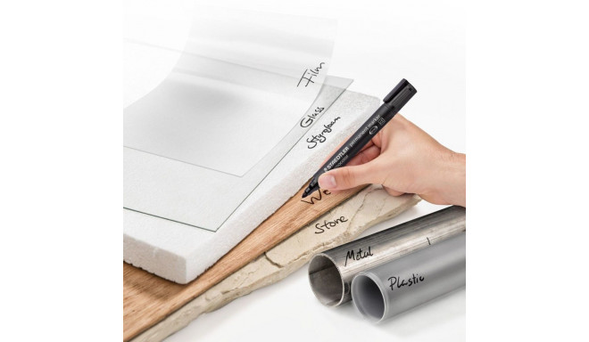 Permanentsed markerid STAEDTLER Lumocolor 352 koonilise otsaga 8 värvi komplekt