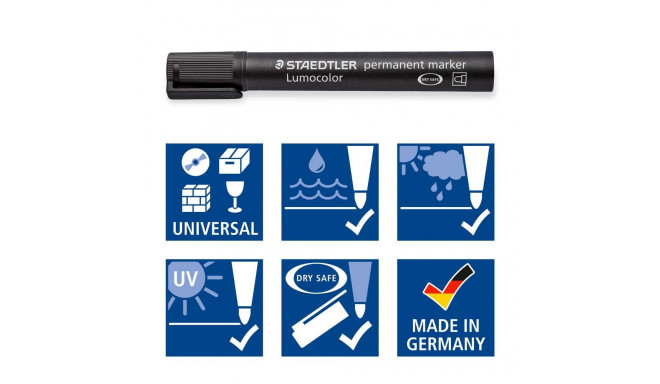 Permanentne marker STAEDTLER Lumocolor 352 koonilise otsaga 2,0mm punane