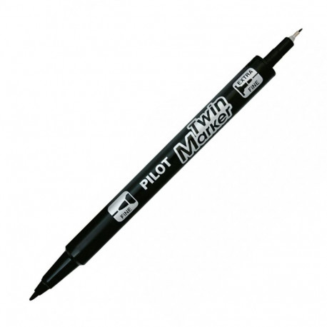 Permanentne marker kahe otsaga PILOT BeGreen Twin 0,8-2,0mm must