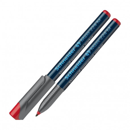 Permanentne marker OHP SCHNEIDER Maxx 224 M 1mm punane