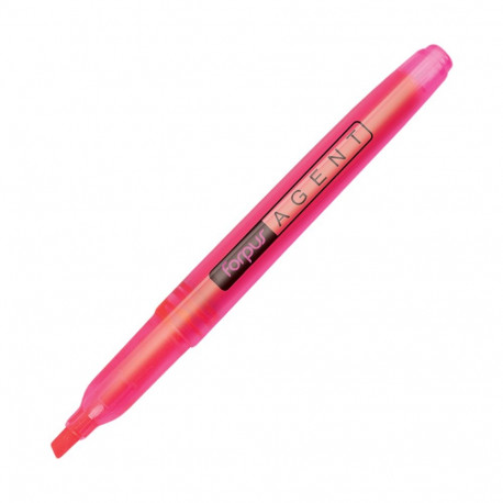 Tekstimarker AGENT roosa