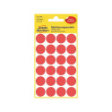 Kleebisetikett AVERY Zweckform Q18mm punane 96tk (3004)