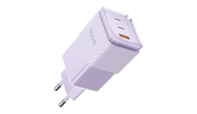 GaN 67W mains charger Mcdodo CH-1502 2x USB-C, USB-A (purple)