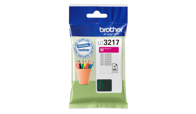 Originaalne Tindikassett Brother LC-3217M Fuksiinpunane