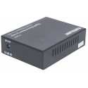 Intellinet Gigabit Ethernet to SFP Media Converter, 10/100/1000Base-Tx to SFP slot, empty