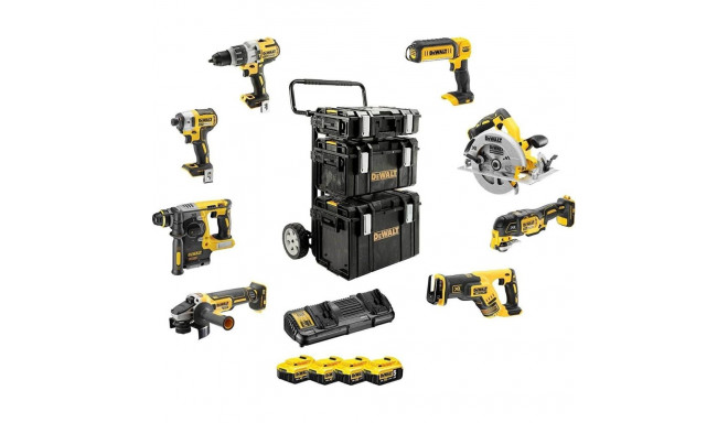 DEWALT.COMBO KIT 18V DCK853P4 (DCD996+DCF887+DCG405+DCH273+DCS355+DCS367+DCS570+DCL050) 4x5.0Ah TS