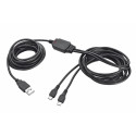 USB-kaabel-mikro USB Trust GXT 222 Must