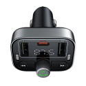 Baseus S-09 Автомобильный FM-трансмиттер Bluetooth 5.3 / 2x USB + USB-C