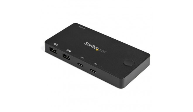 StarTech.com 2 pordiga USB-C KVM-lüliti - 4K 60Hz HDMI - kompaktne kahe pordiga UHD USB Type-C lauaa