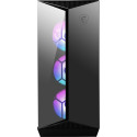 MSI MPG GUNGNIR 110R Mid Tower Gaming Computer Case Black, USB 3.2 Gen2 Type C, 4x 120mm ARGB Fan, M