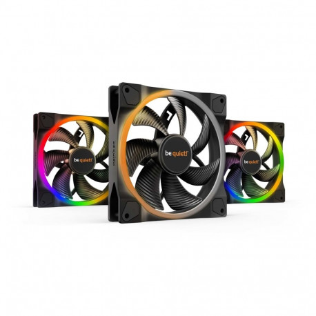 be quiet! Light Wings 140mm ARGB PWM must ventilaator, 3 tk