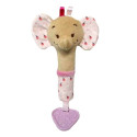 Toy with sound - pink elephant 17 cm