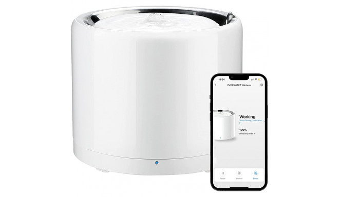 PETKIT Eversweet 3 Pro juhtmevaba pumbaga nutikas lemmiklooma joogipurskkaev 1.35 L roostevabast ter