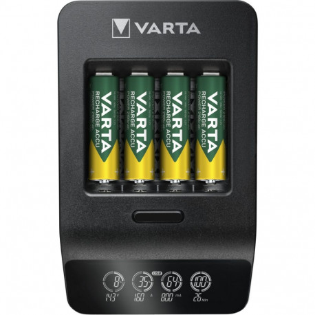 Varta LCD nutikas laadija ja 4 tk AA (LR6) 2100 mAh akupatareid