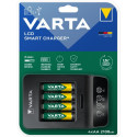 Varta LCD Smart Charger+ -latauslaite ja 4 kpl AA (LR6) 2100 mAh akkuparistoja