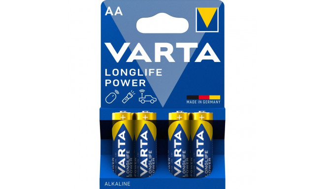 Varta Longlife Power leelisakud, 4 tk AA (LR06) patareid