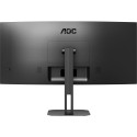 AOC CU34V5C/BK, LED monitor - 34 - black, HDMI, DisplayPort, WQHD, VA, FreeSync, 100Hz panel