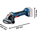 Bosch cordless angle grinder GWS 18V-7 Professional solo (blue/black, without battery and charger, L