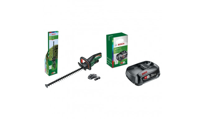 Bosch cordless hedge trimmer Universal HedgeCut 18V-50 (green/black, Li-ion battery 2.5Ah, POWER FOR