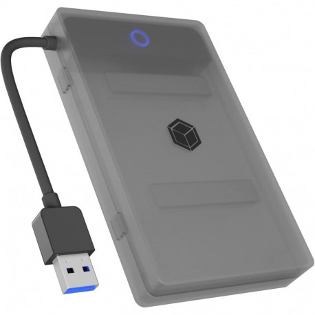 adapter IB-AC603b-U3 1x HDD/SSD jaoks plastikust korpusega, antratsiit/must