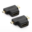UGREEN 20144 adapter mini | micro HDMI to HDMI (black)