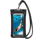 Spigen Aqua Shield A610 waterproof case floating on water - black