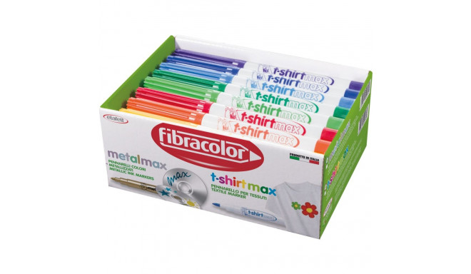 Marker tekstiilile Fibracolor 40 tk 4 x 10 värvi