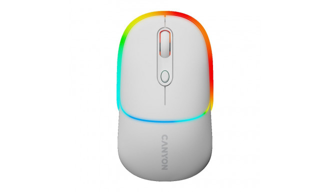 Canyon wireless mouse MW-22 2in1, snow white