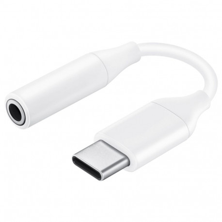 Adapter - SAMSUNG USB-C Headset Jack Adapter Female to Male Connector White