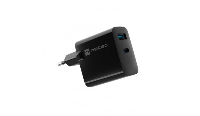 NATEC RIBERA GAN LAADIJA 1x USB-A + 1x USB-C 45W MUST