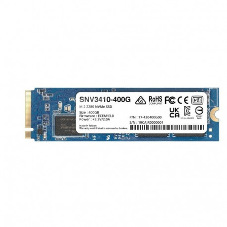 Synology Plus Series 400GB M.2 (22x80) NVMe PCIe 3.0x4 SNV3410-400G (DWPD 0.7)