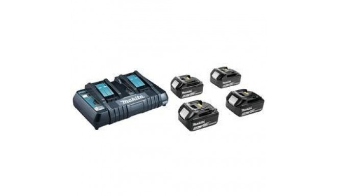 MAKITA POWER SUPPLY KIT 18V (BL1850Bx4+DC18RD) MAKPAC